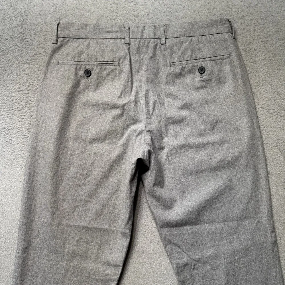J.Crew Slim Bedford Mens 31X32 Pants Gray Chino Flat Front Casual Office Preppy